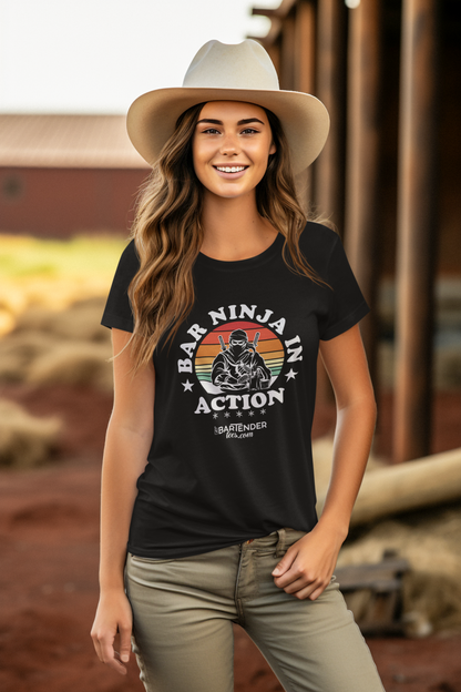 "Bar Ninja in Action" Softstyle T-Shirt