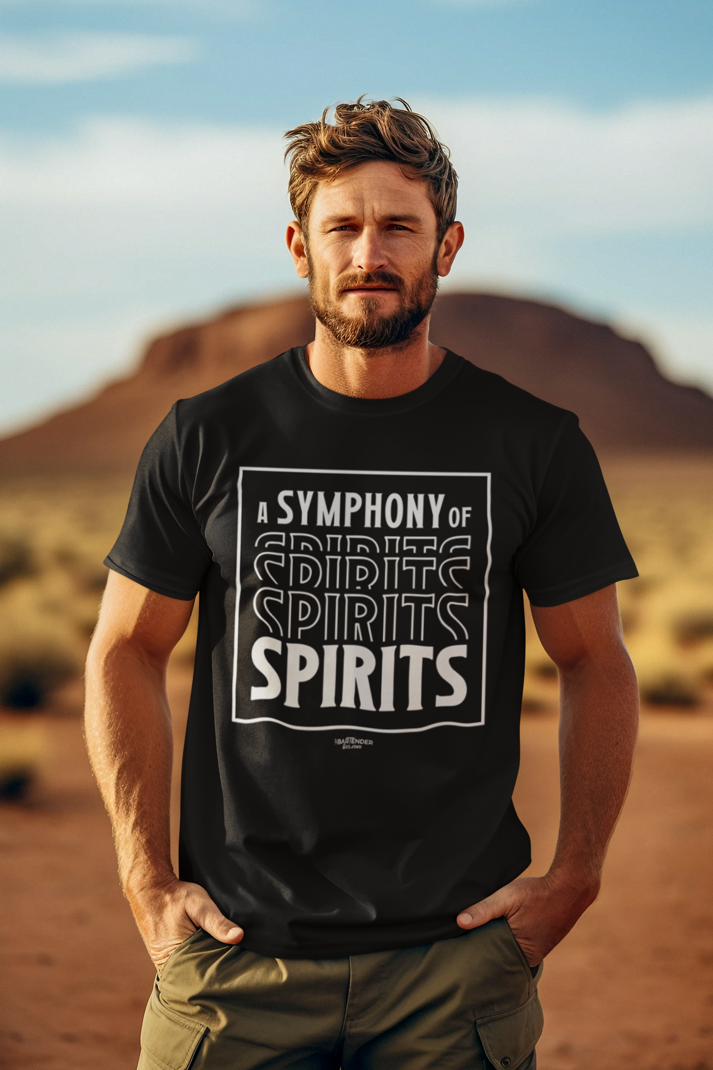 "A Symphony of Spirits" Bartender T-Shirt