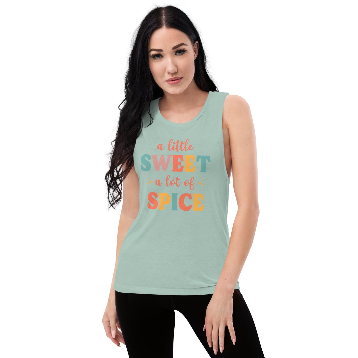 "A Little Sweet A Lot of Spice" Women's Muscle Tank