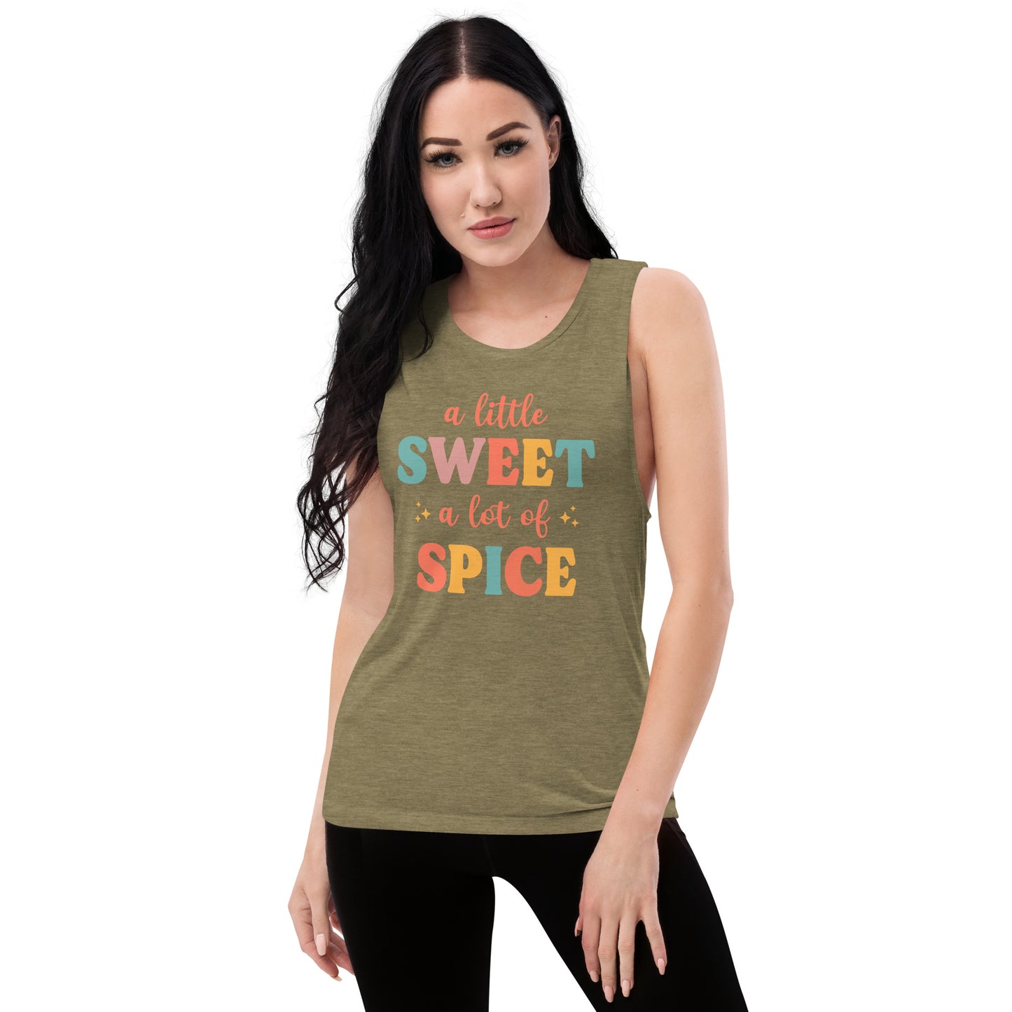 "A Little Sweet A Lot of Spice" Women's Muscle Tank