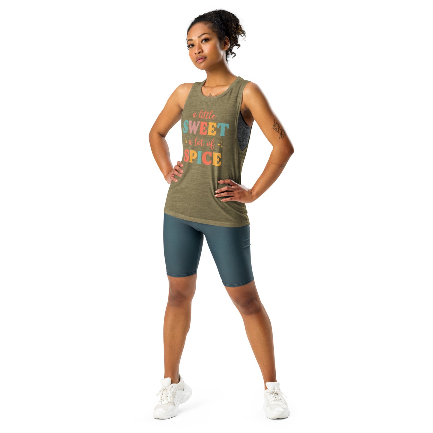 "A Little Sweet A Lot of Spice" Women's Muscle Tank