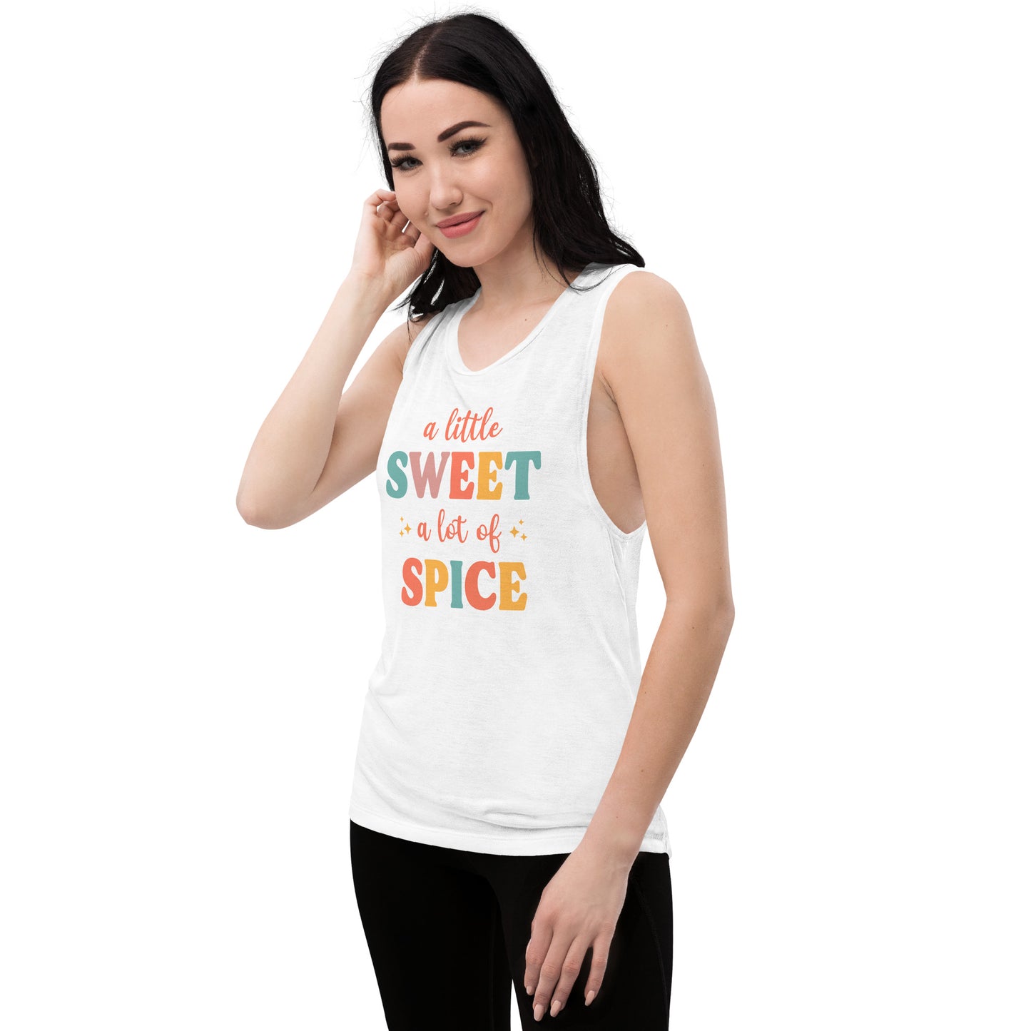 "A Little Sweet A Lot of Spice" Women's Muscle Tank