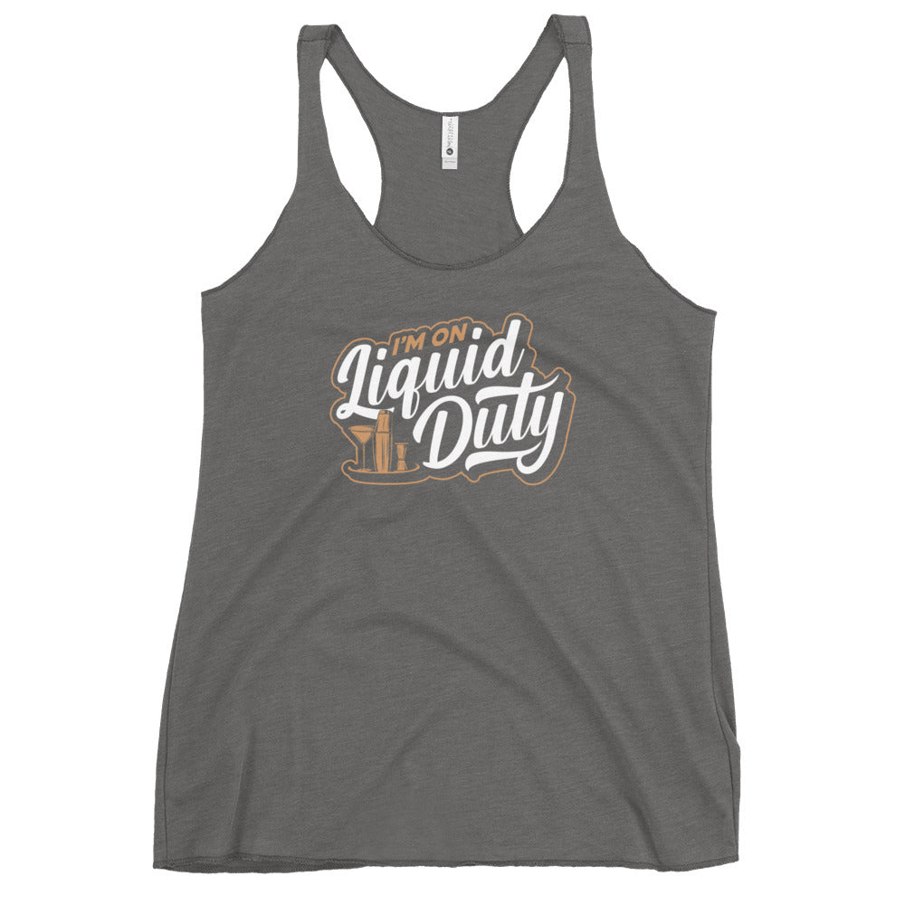 "I'm on Liquid Duty" Women's Bartender Tank