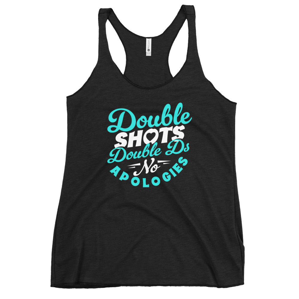 "Double Shots, Double Ds, No Apologies" Women's Bartender Tank