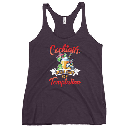 "Cocktails with a Twist of Temptation" Women's Tank Top