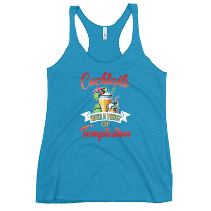 "Cocktails with a Twist of Temptation" Women's Tank Top